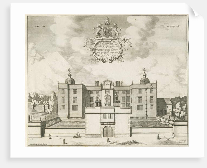 Beaudesert Hall and Park: copper plate engraving, nd [1653-1686] by Michael Burghers