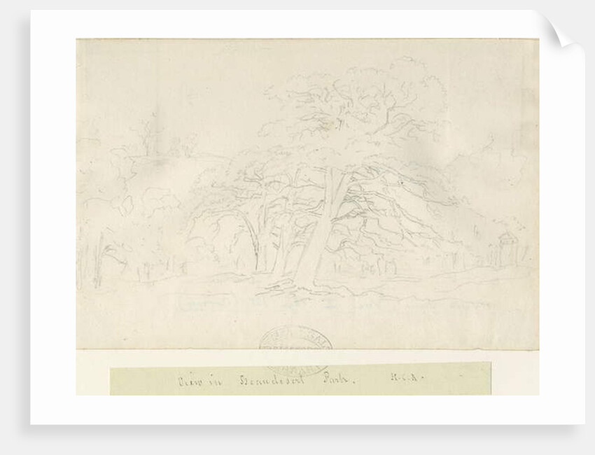 Beaudesert Park: pencil drawing, nd [1788-1855] by Henry Curzon Allport
