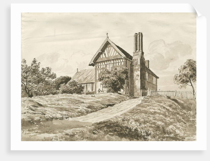 Betley - Farmhouse by Cornelius Varley