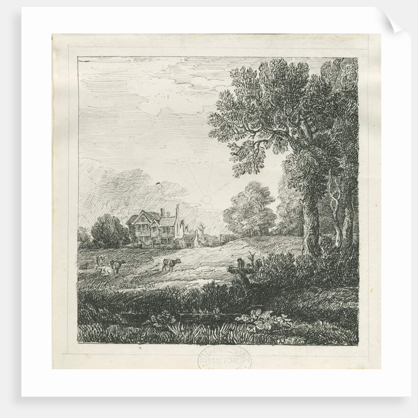 Eccleshall - Biana Hall: pen and ink drawing, nd [c 1830] by School English