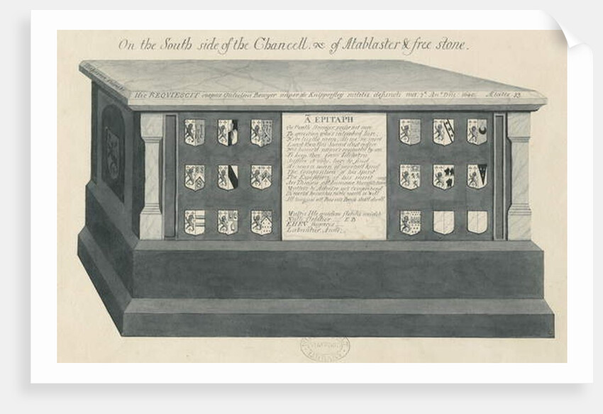 Tomb in Biddulph Church - William Bowyer by School English