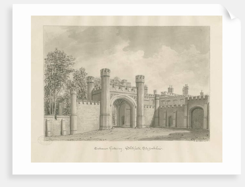 Blithfield Hall by John Buckler