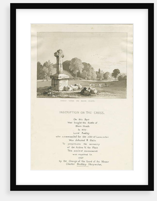 Drayton-in-Hales - 'Audley Cross on Blore Heath' by Thomas Peploe Wood