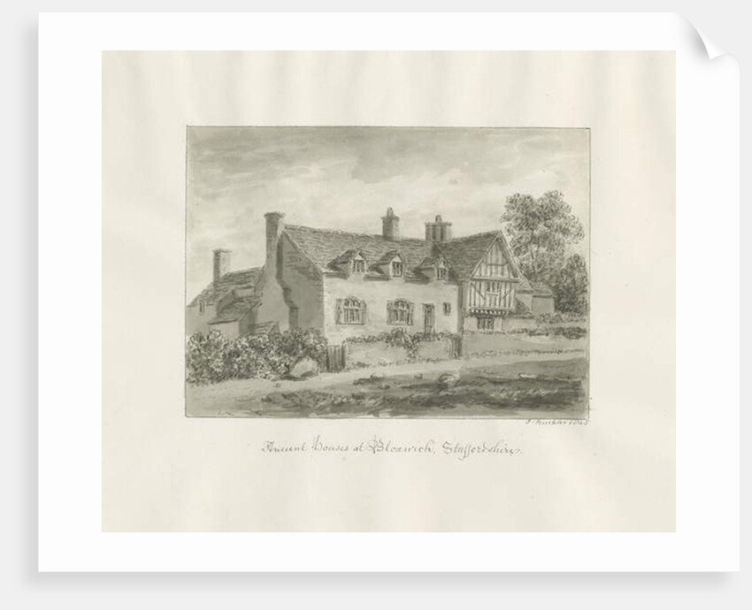 Bloxwich - ancient house by John Buckler