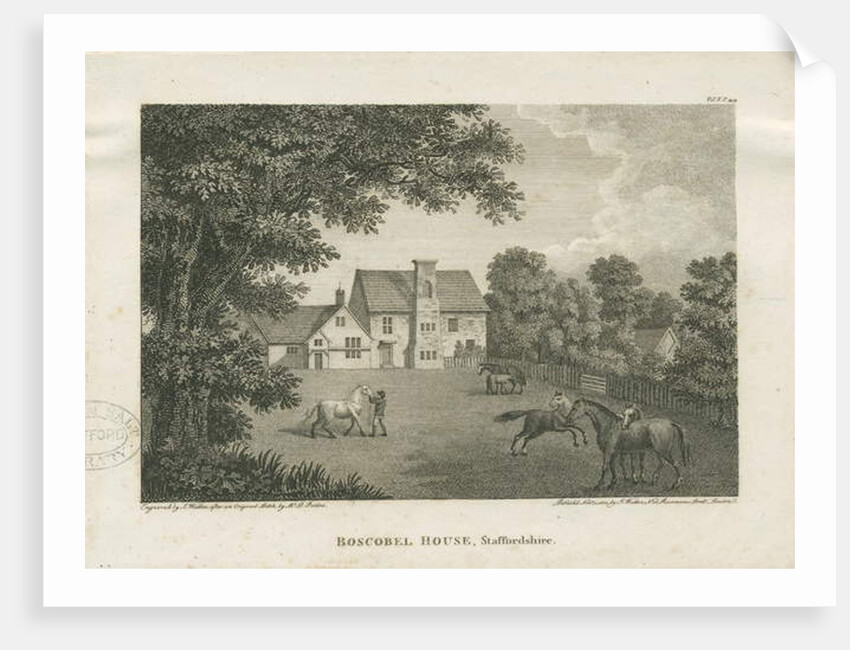 Boscobel House: engraving, 1 Nov 1800 by David Parkes