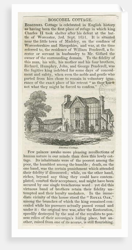 Boscobel House by School English