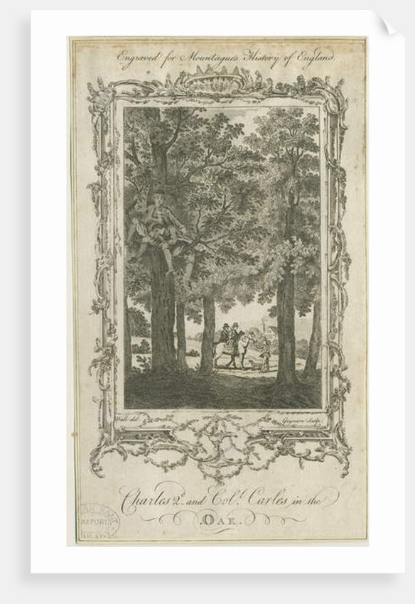 Boscobel - The Royal Oak : engraving, nd [?19th cent] by Charles Grignion