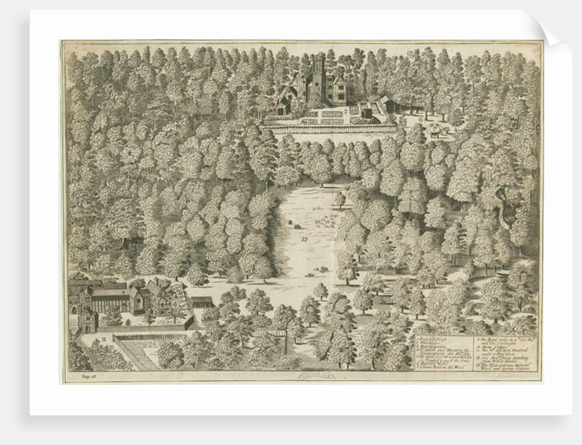 Boscobel House: engraving, nd [1809] by School English