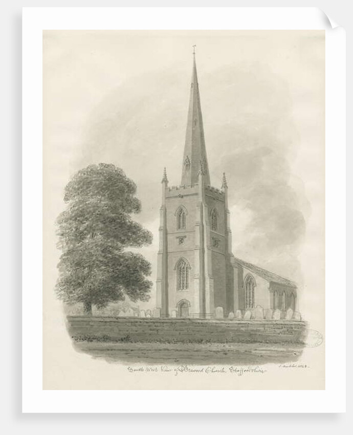 Brewood Church by John Buckler