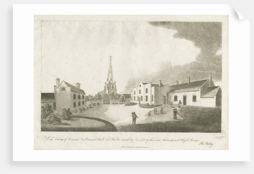 Brewood Grammar School: aquatint engraving, 30 Jan 1799 by School English