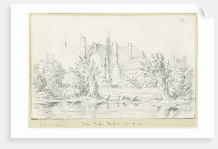 Burton-upon-Trent - Nether Hall: pencil drawing, nd [?19th cent] by School English
