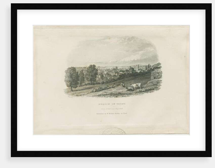 Burton-upon-Trent Bridge and Town by School English