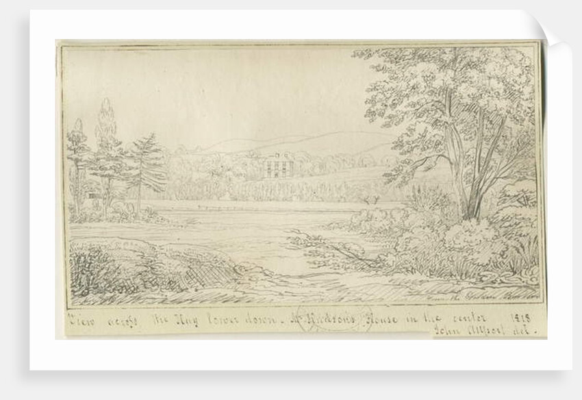Burton-upon-Trent: pen and ink drawing, 1818 by John Allport