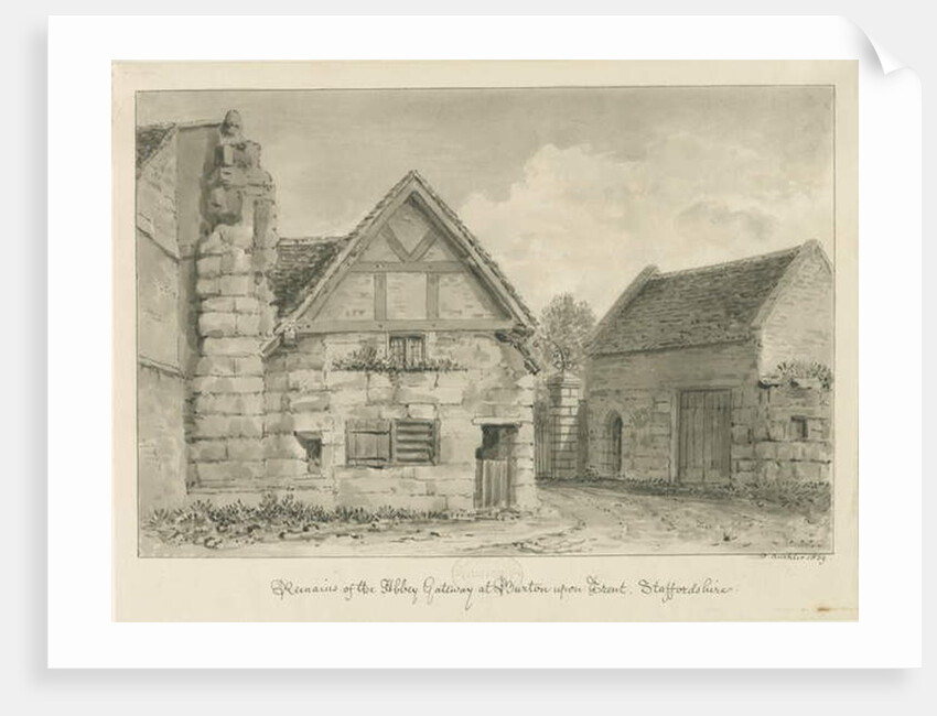 Burton-upon-Trent Abbey by John Buckler