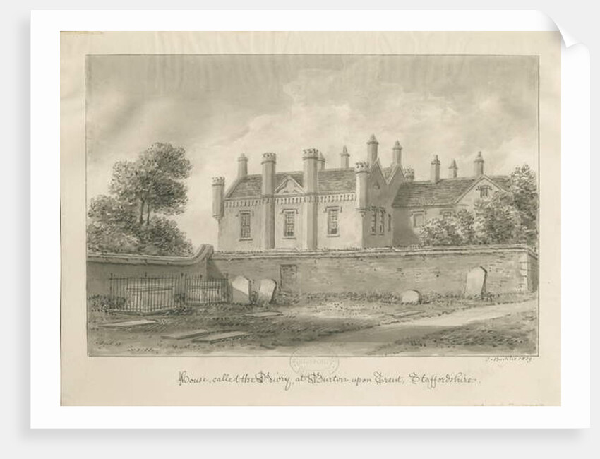 Burton-upon-Trent - Priory House by John Buckler