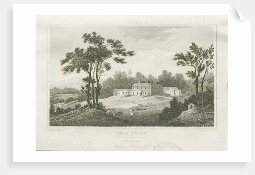 Burton-upon-Trent - Dove Cliff: engraving, nd [c 1830] by Frederick Calvert
