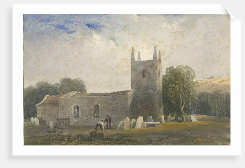 Butterton Church: water colour painting, nd [c1830-1840] by Lewis John Wood