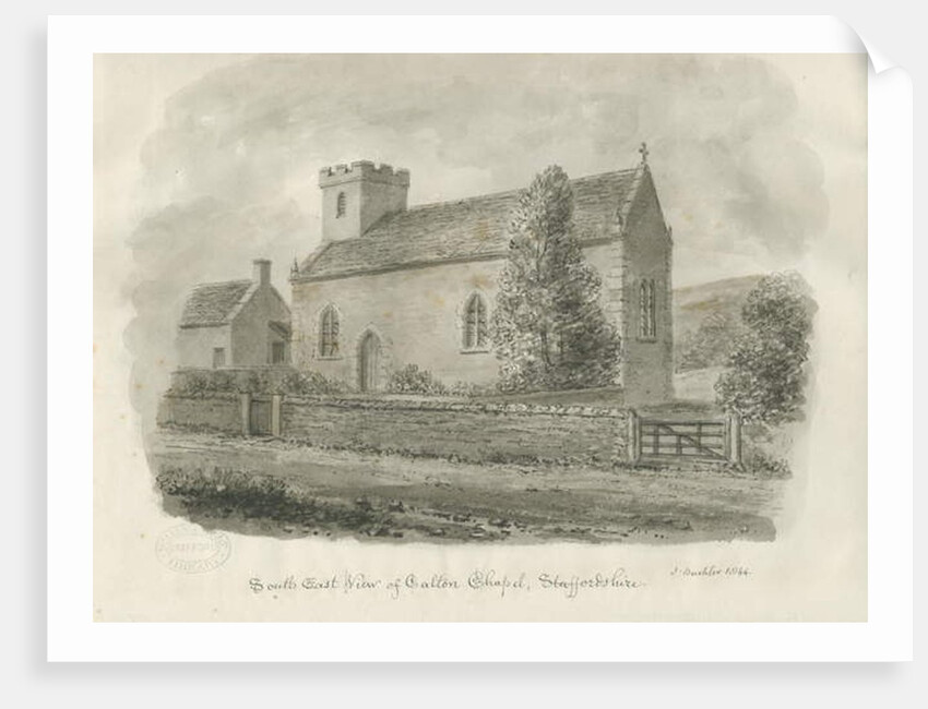 Calton Chapel - Now 'St. Mary's Church' by John Buckler