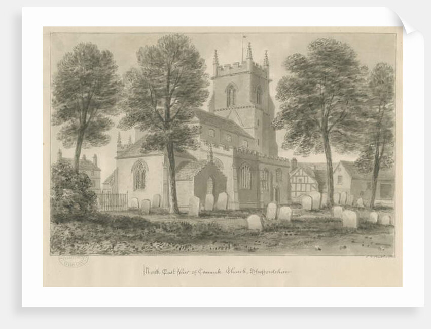 Cannock Church by John Chessell Buckler