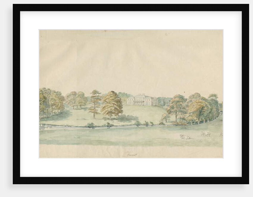 Canwell Hall: tinted pencil drawing by Stebbing Shaw