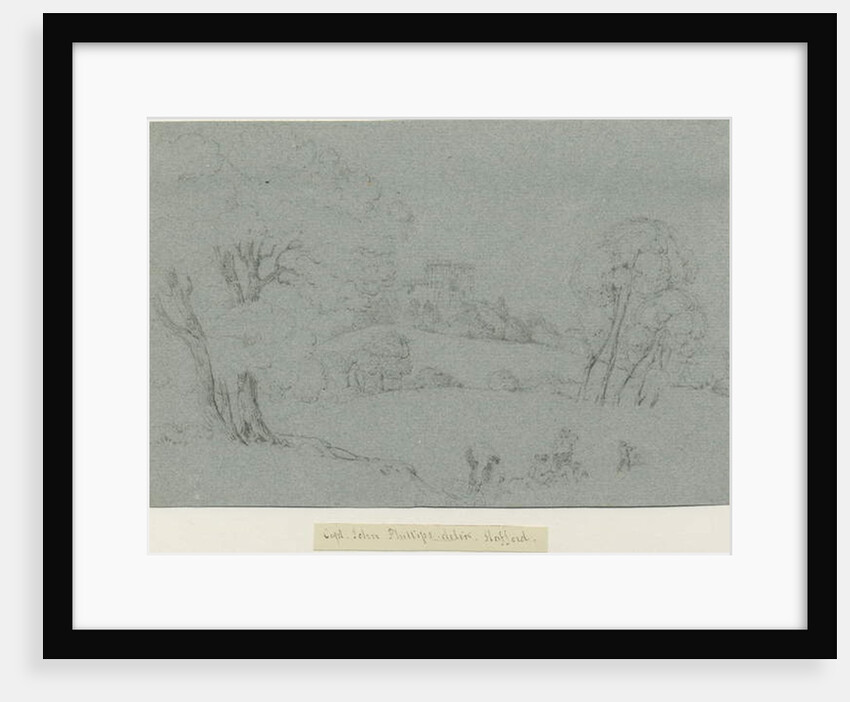 Castle Church - Stafford Castle: pencil drawing, nd [19th cent] by School English