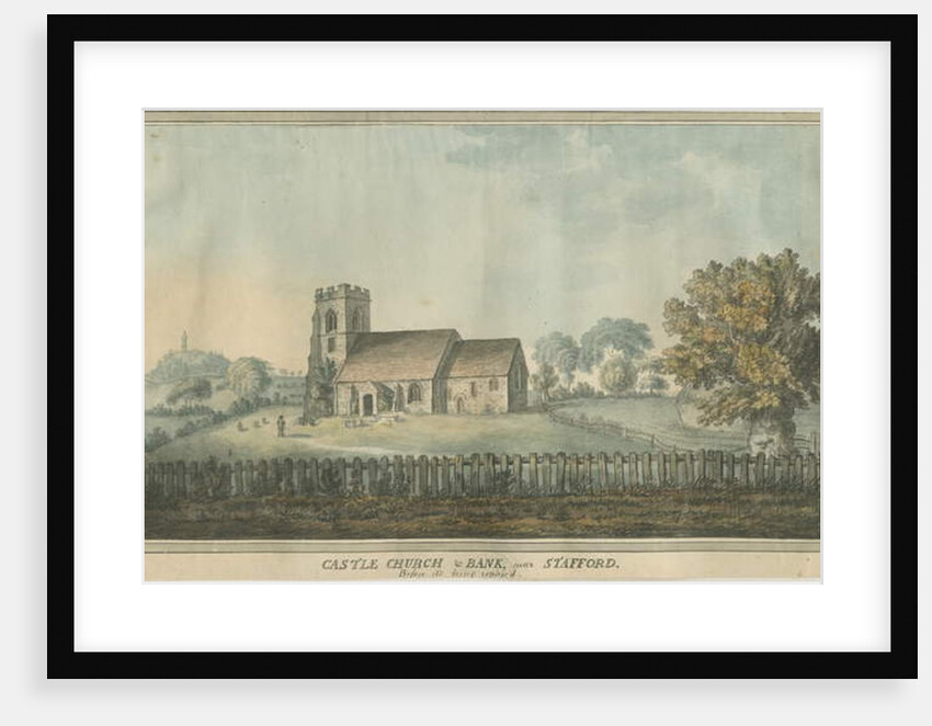 Castle Church - Church: water colour painting, nd [18th cent] by William Carter