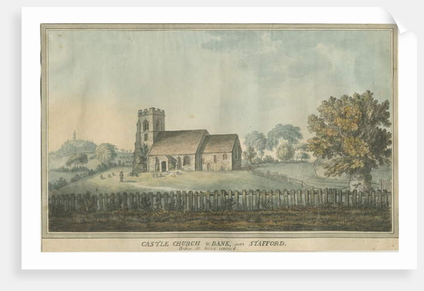 Castle Church - Church: water colour painting, nd [18th cent] by William Carter