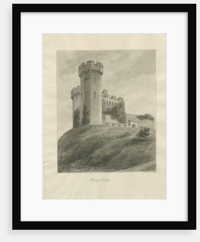 Castle Church - Stafford Castle by John Buckler