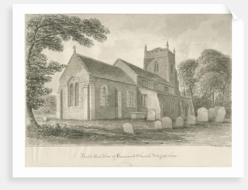 Caverswall Church by John Buckler