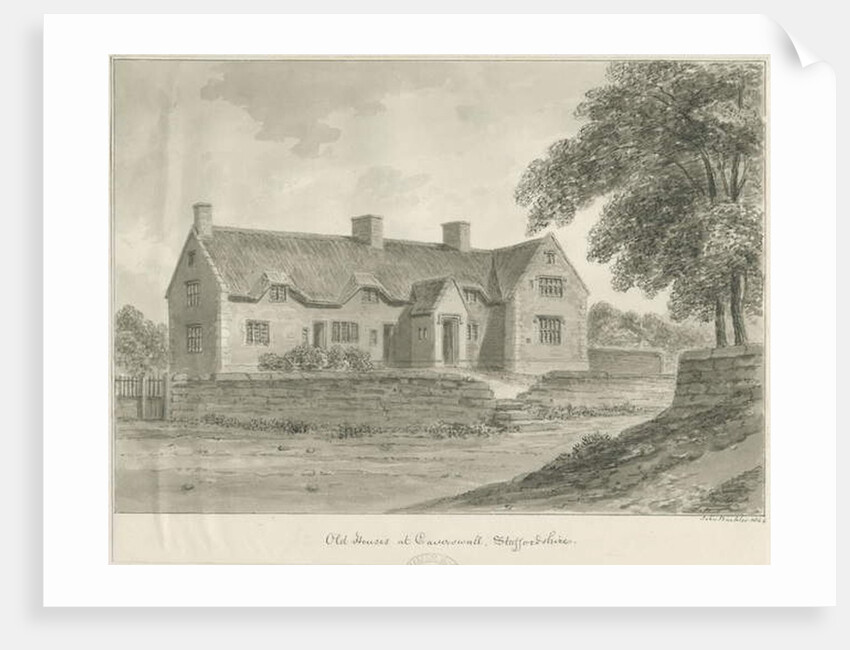 Caverswall Village - Old Houses by John Buckler