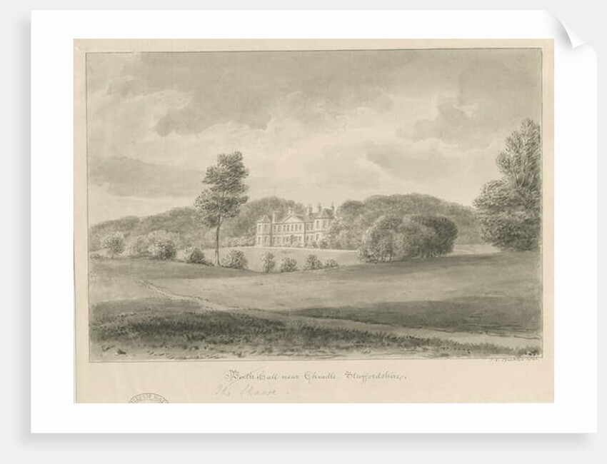 Cheadle - Booth Hall by John Chessell Buckler