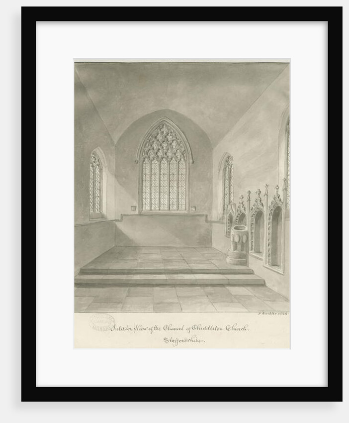 Interior of Cheddleton Church by John Buckler