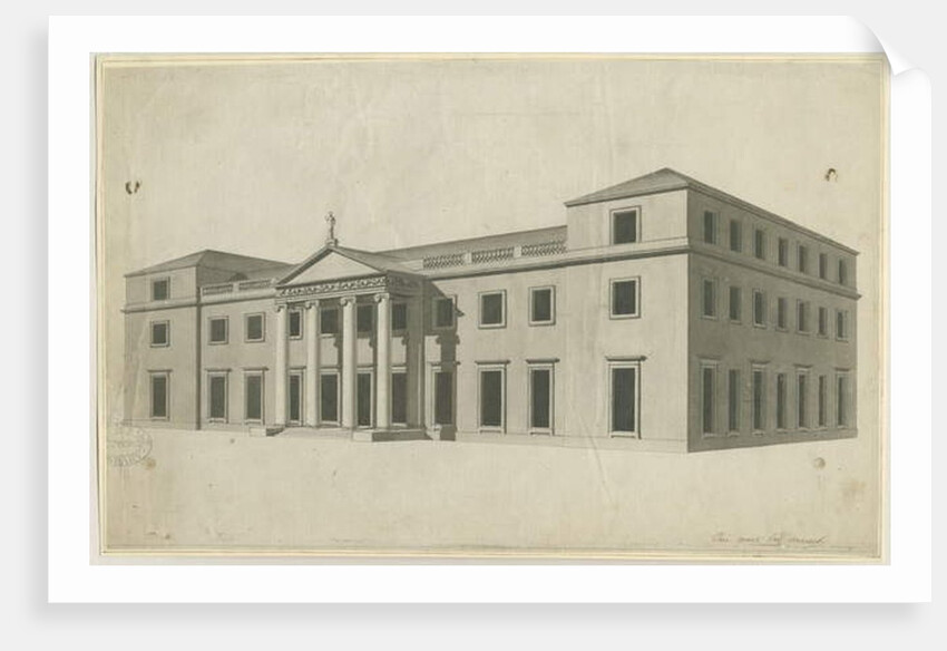 Chillington Hall: pen and wash drawing, nd [?1780s] by John Soane