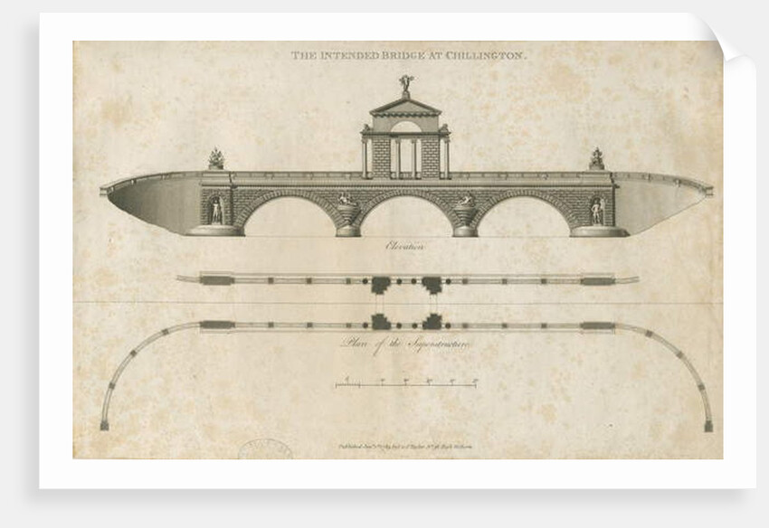Chillington Park - Proposed Bridge by John Soane