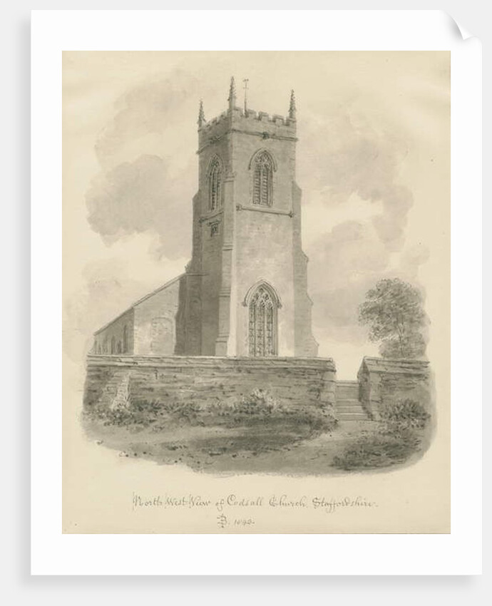 Codsall Church by John Buckler