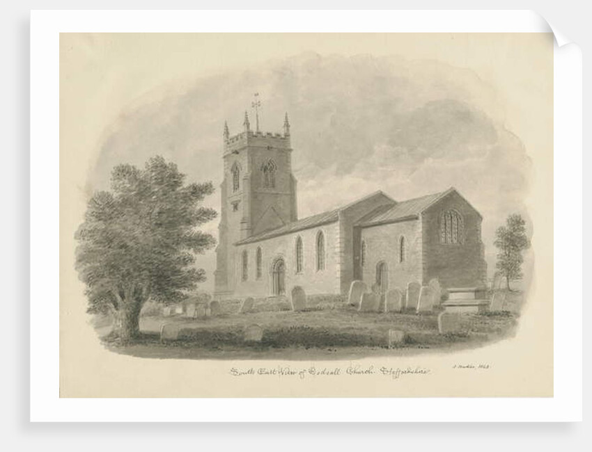 Codsall Church by John Buckler