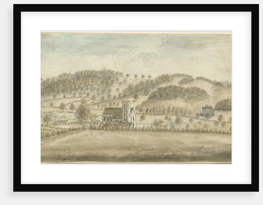 Colwich Church and Oakedge House by Stebbing Shaw