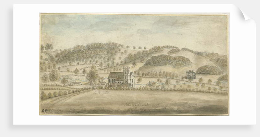 Colwich Church and Oakedge House by Stebbing Shaw