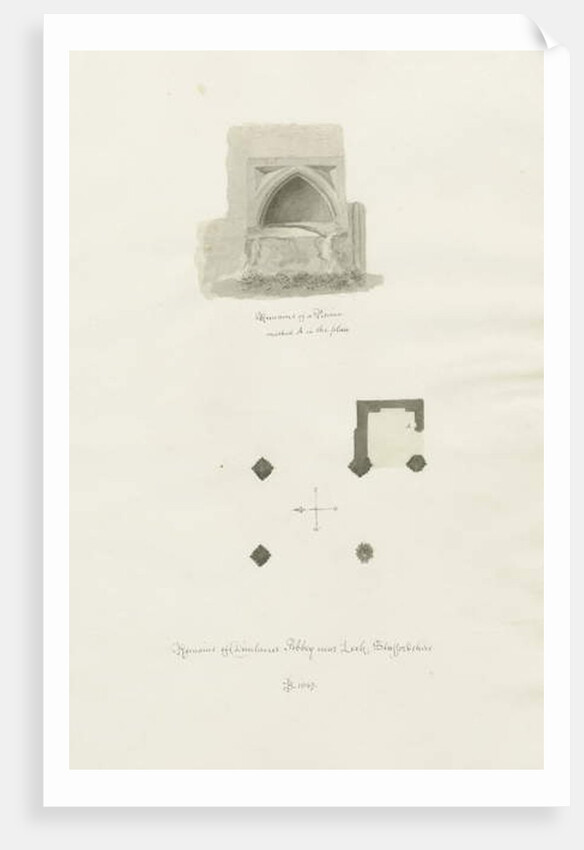 Dieulacres Abbey by John Chessell Buckler