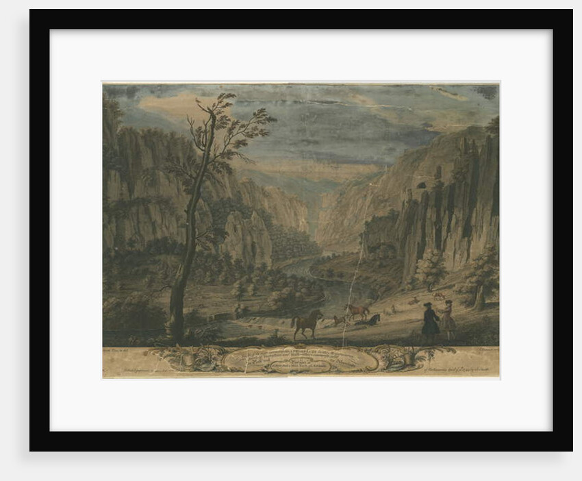 Dovedale - Eight Prospects: engraving, nd [?1743] by Thomas of Derby Smith (after)