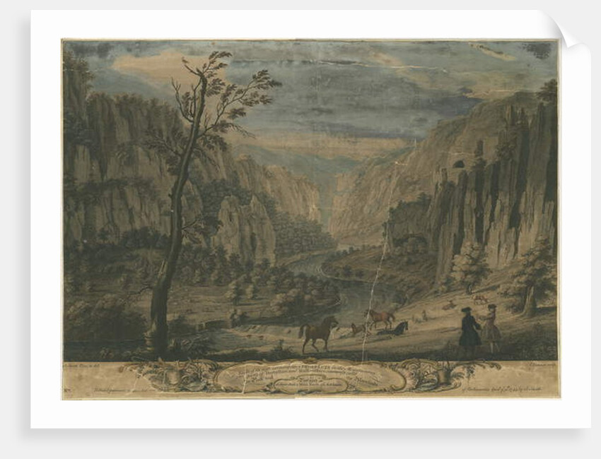 Dovedale - Eight Prospects: engraving, nd [?1743] by Thomas of Derby Smith (after)