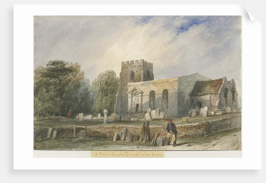 Draycott in the Moors Church: water colour painting, nd [?19th cent] by Lewis John Wood