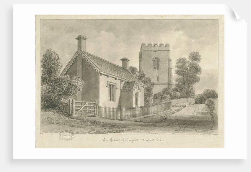 Draycott in the Moors - School by John Chessell Buckler