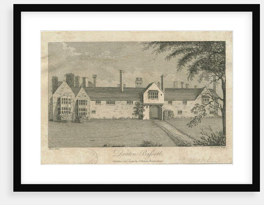 Drayton Bassett - 'Drayton Manor': engraving, nd [c 1791] by Stebbing Shaw