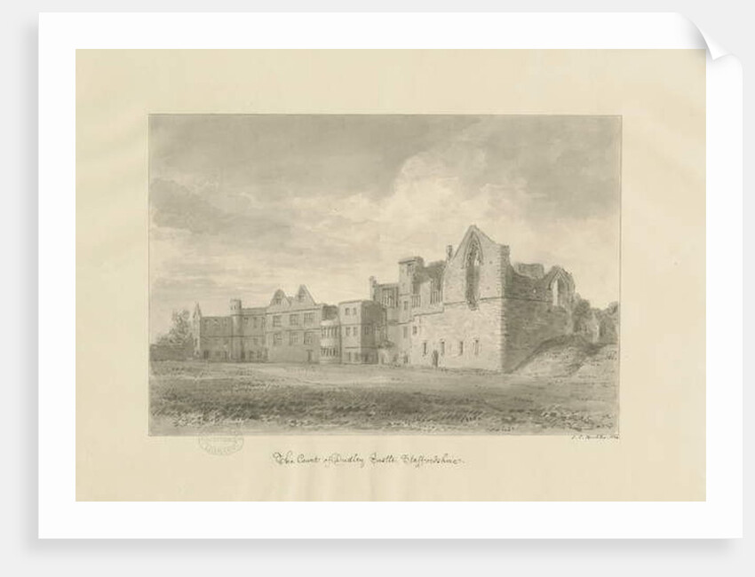 Dudley Castle - Court Yard by John Chessell Buckler