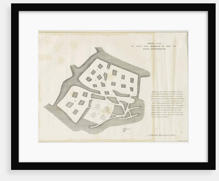 Dudley - Mine-workings: lithograph by School English