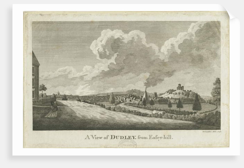 Dudley: copper-plate engraving by School English