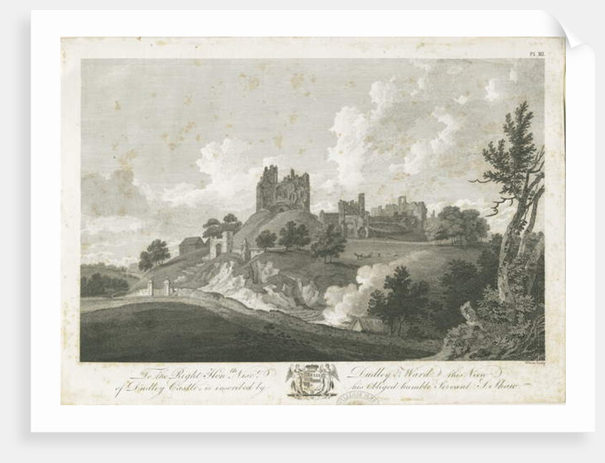 Dudley Castle: engraving, nd [1762-1802] by Stebbing Shaw