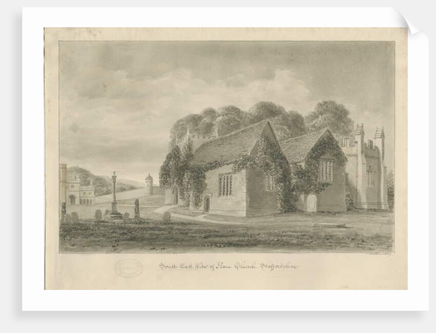 Ilam Church by John Buckler