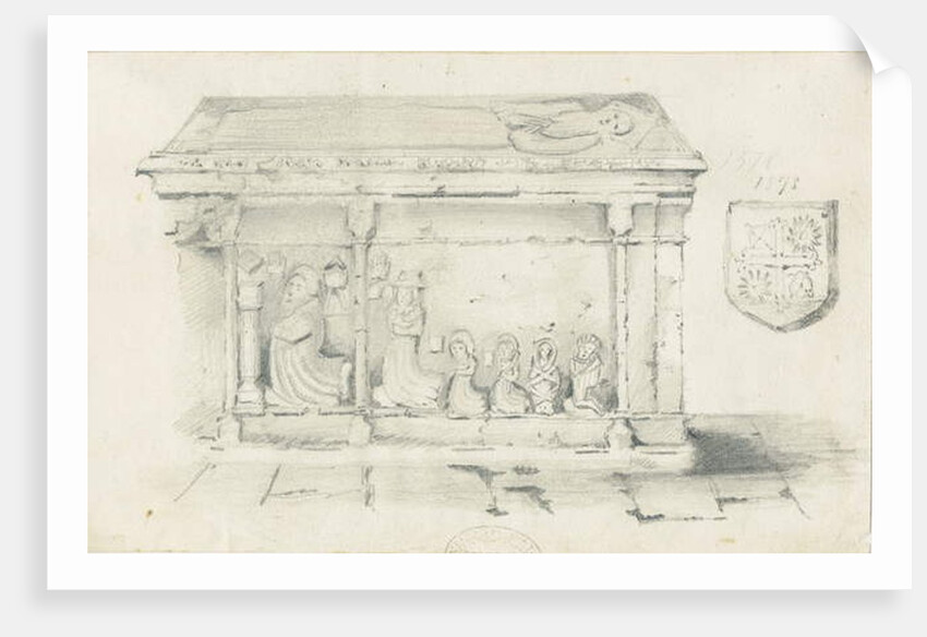 Eccleshall Church - Tomb of Bishop Bentham by Thomas Peploe Wood